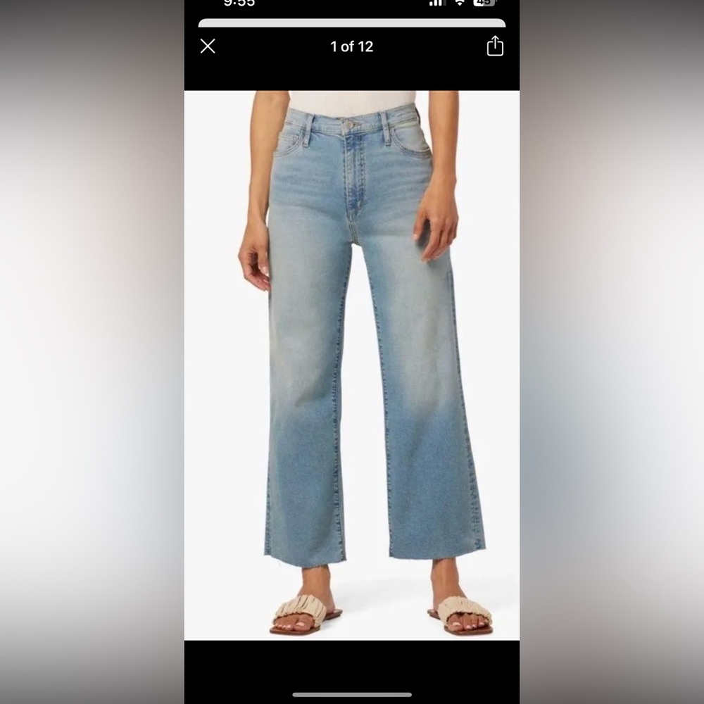 Joe's Jeans‎ Joe's Gac Wide Leg high rise Cropped Jeans size 27